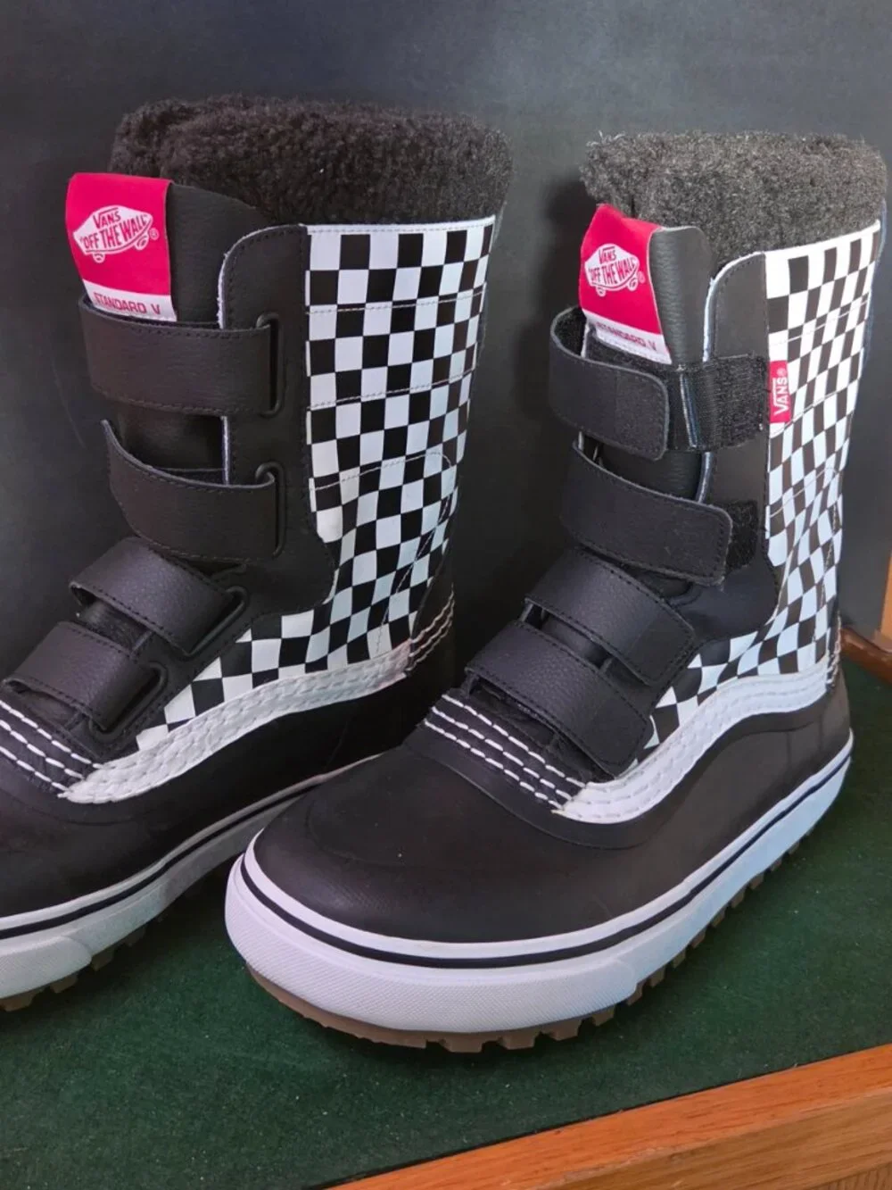 Vans Standard MTE Checkerboard Winter Boots Shearling Lined